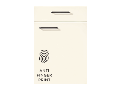 Køkkenlåge i creme hvid i serien Softline