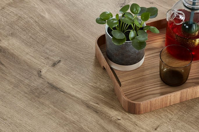 Laminatbordplade i træ look