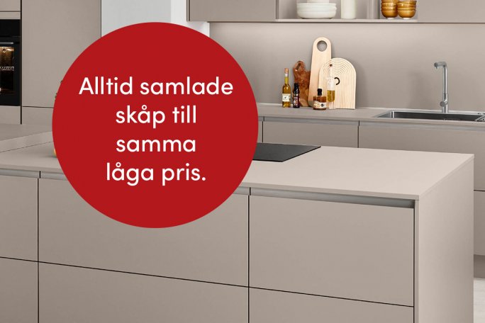 Alltid samlade skåp till samma låga pris
