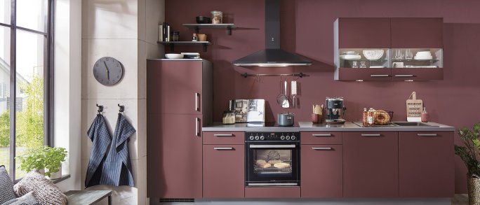 Farvet køkken med tone i tone