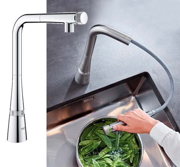 Køkkenarmatur med bruser