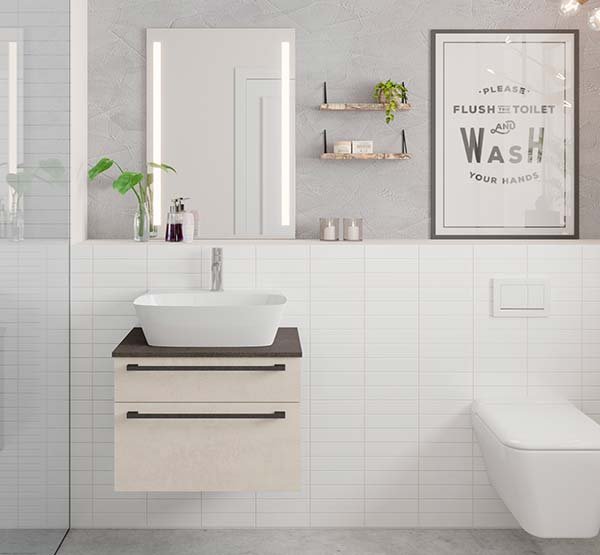 Lille badeværelse til inspiration