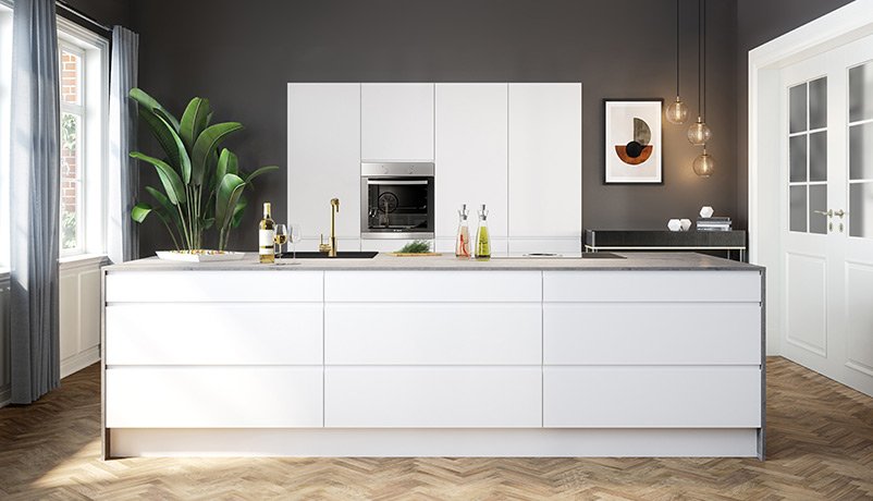 Inline køkken luksus side