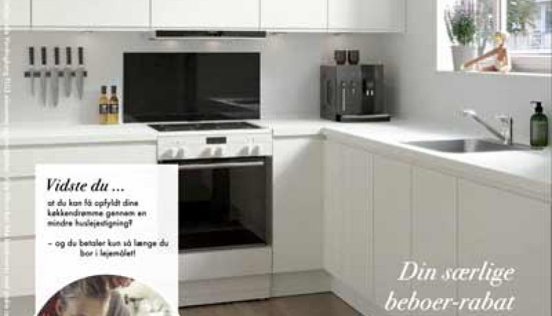 Folder med tilbud på nyt køkken