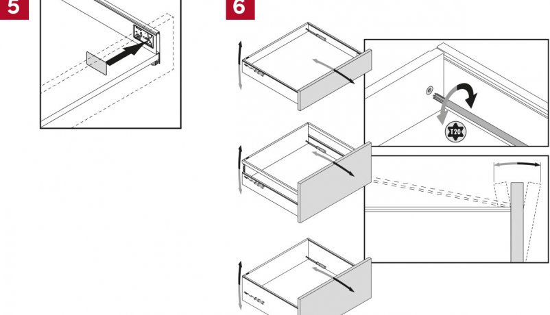 Justering af Dækkap og hældning, PLUS-linjen