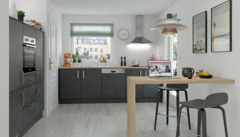 Charmerende og moderne køkken fra Vordingborg Køkkenet