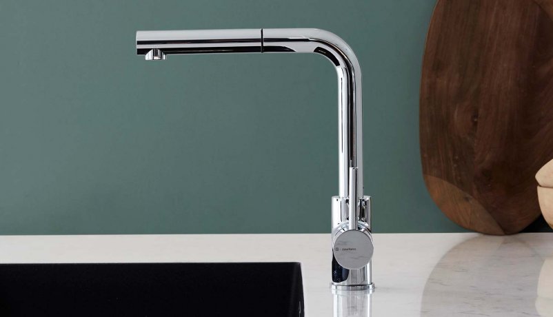 Krom armatur fra Vordingborg Køkkenet